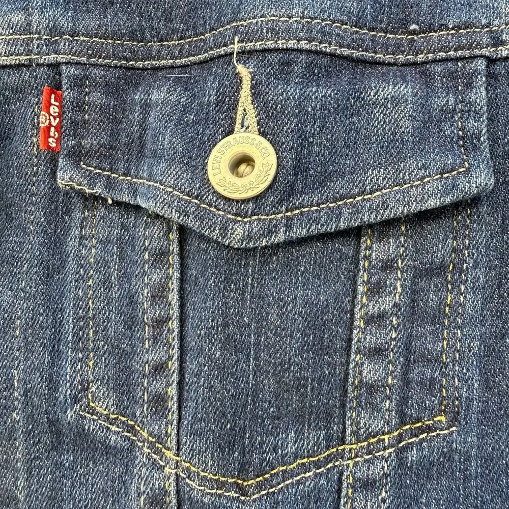 Levi's Denim Jacket Women's S Blue Stretch Trucker Jacket Summer Jacket - Picture 3 of 13